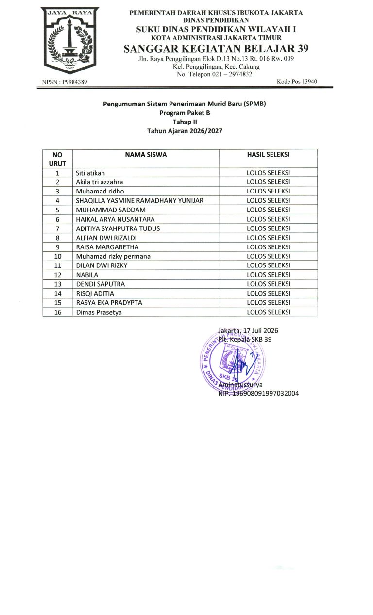 PENGUMUMAN SPMB TAHAP II 2026 2027_removed_page-0001